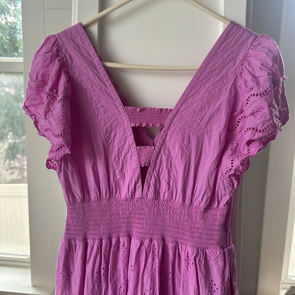 Caballero | Susanna Pink Eyelet Dress - Picture 4 of 5